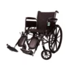 Healthline Healthline 20 inch Lightweight Wheelchair with Desk Padded Arms & ELR K3 #HL20K3DAFBELR